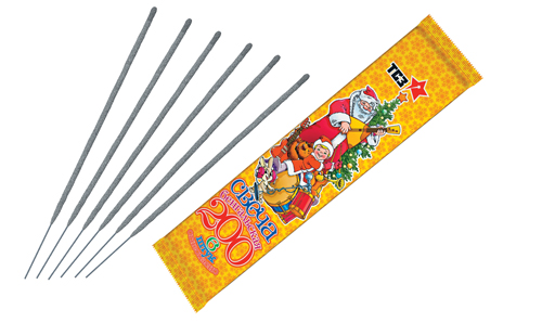  Бенгальские свечи 6 шт 200 мм в пакете  в Братске