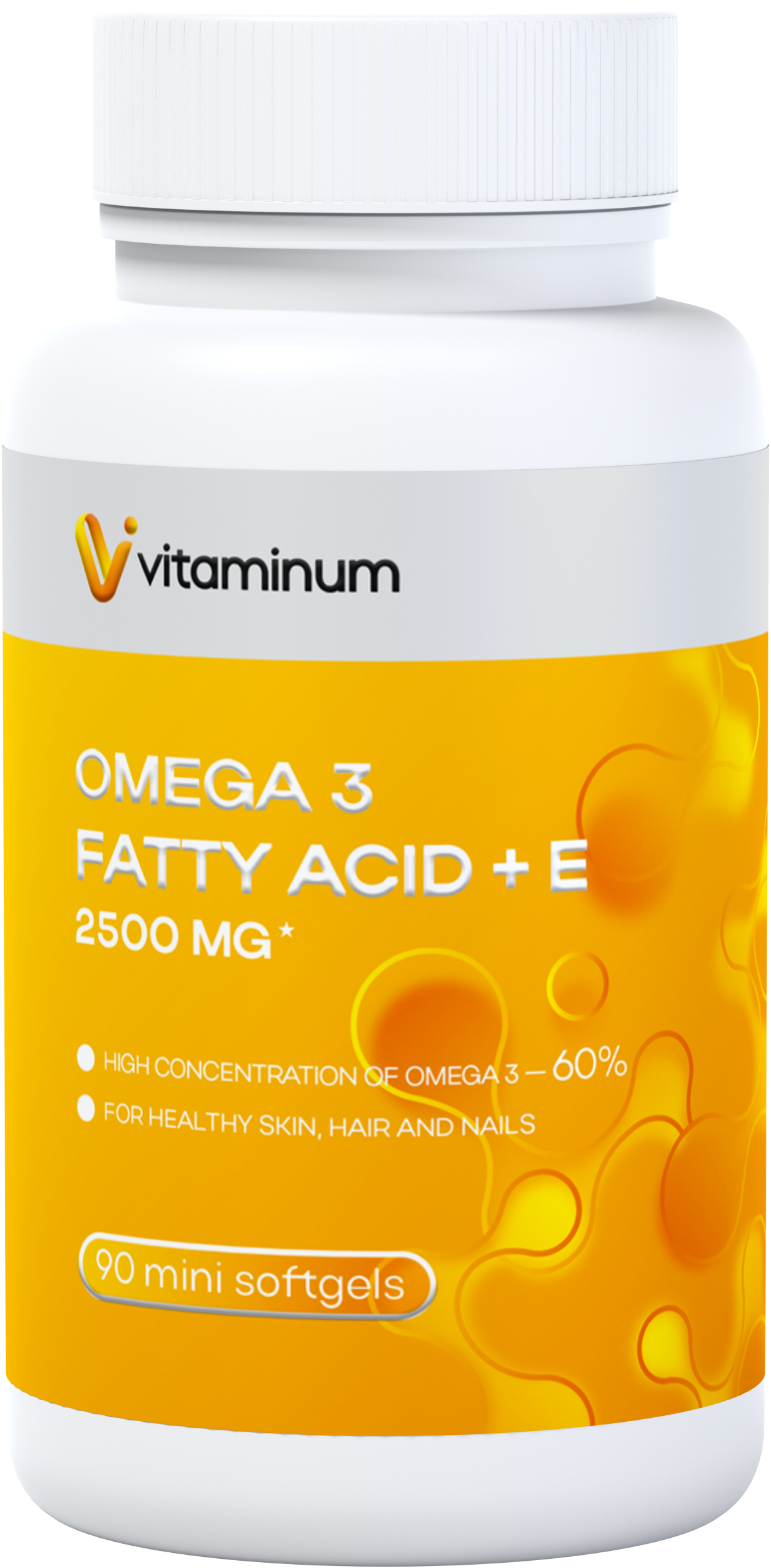  Vitaminum ОМЕГА 3 60% + витамин Е (2500 MG*) 90 капсул 700 мг   в Братске